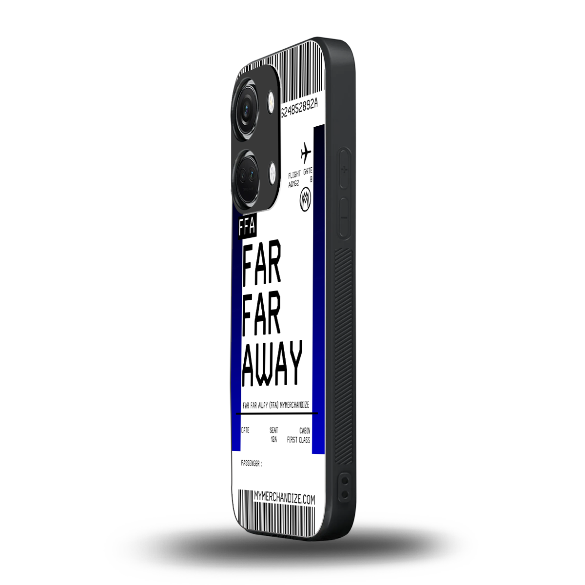 far far away boarding pass ticket back phone cover | glass case for oneplus nord 3