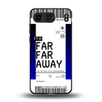 far far away boarding pass ticket back phone cover | glass case for oneplus nord 4