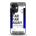 far far away boarding pass ticket back phone cover | glass case for oneplus nord ce 3
