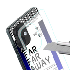far far away boarding pass ticket back phone cover | glass case for oneplus nord ce 3