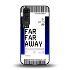 far far away boarding pass ticket back phone cover | glass case for oneplus nord ce 4 lite