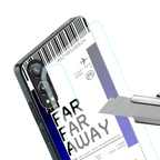 far far away boarding pass ticket back phone cover | glass case for oneplus nord ce 4 lite