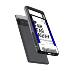 far far away boarding pass ticket back phone cover | glass case for google pixel 6 pro
