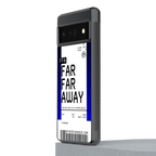 far far away boarding pass ticket back phone cover | glass case for google pixel 6 pro