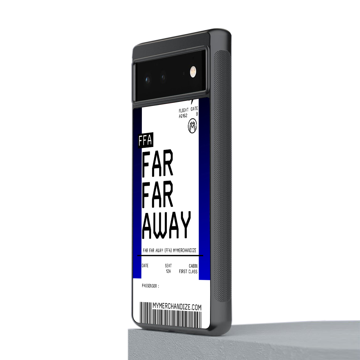 far far away boarding pass ticket back phone cover | glass case for Google Pixel 6A