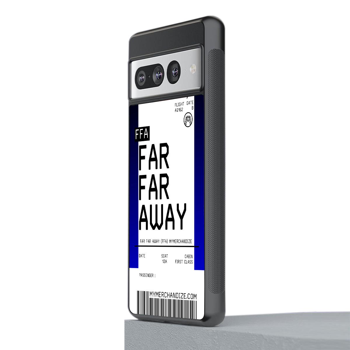 far far away boarding pass ticket back phone cover | glass case for google pixel 7 pro