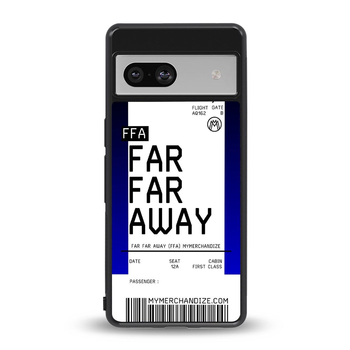 far far away boarding pass ticket back phone cover | glass case for Google Pixel 7A