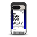 far far away boarding pass ticket back phone cover | glass case for google pixel 9
