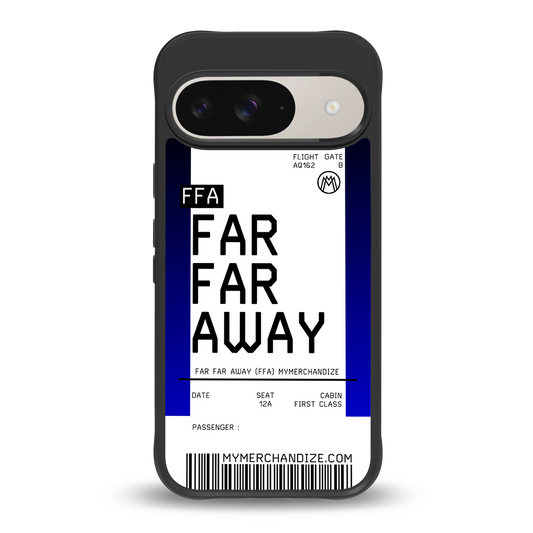 far far away boarding pass ticket back phone cover | glass case for google pixel 9