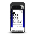 far far away boarding pass ticket back phone cover | glass case for google pixel 9 pro