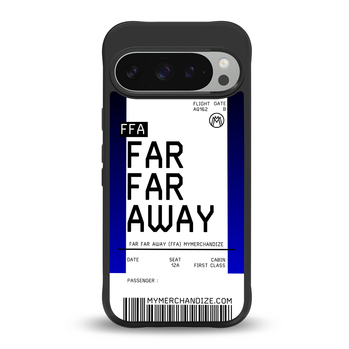far far away boarding pass ticket back phone cover | glass case for google pixel 9 pro