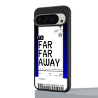 far far away boarding pass ticket back phone cover | glass case for google pixel 9 pro