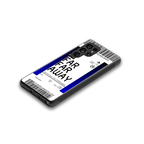 far far away boarding pass ticket back phone cover | glass case for samsung galaxy s25 ultra