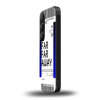 far far away boarding pass ticket back phone cover | glass case for samsung galaxy s24 plus