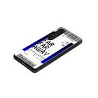 far far away boarding pass ticket back phone cover | glass case for samsung galaxy s24 fe