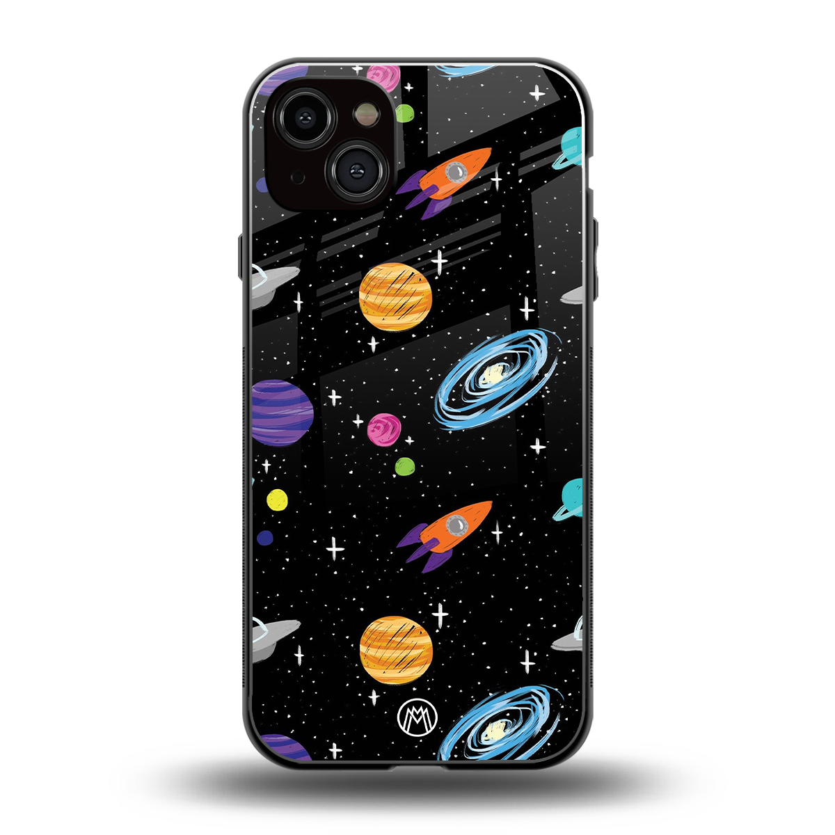 far far away back phone cover | glass case for iphone 15 plus