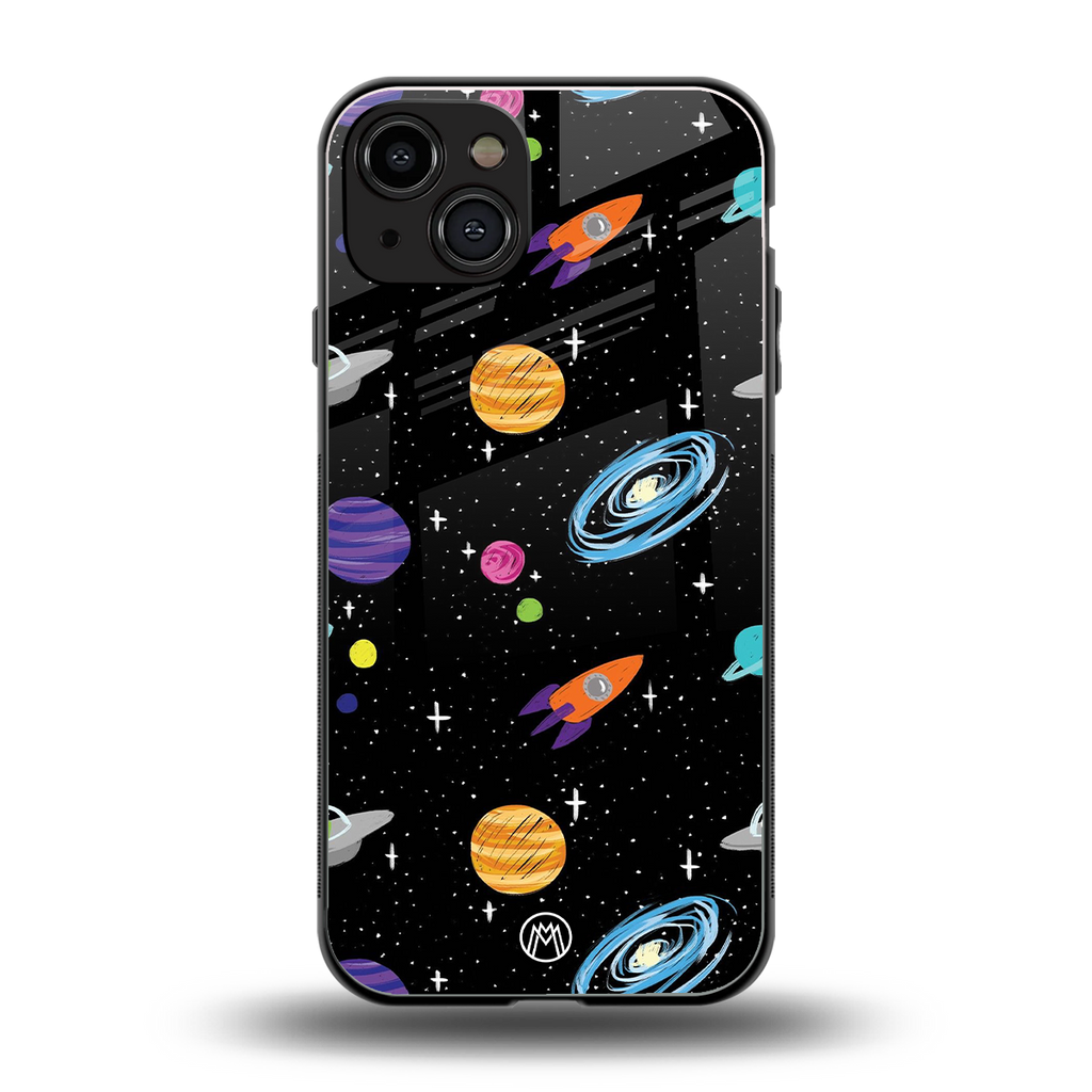far far away back phone cover | glass case for iphone 15