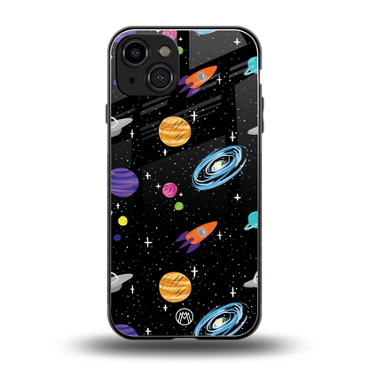 far far away back phone cover | glass case for iphone 15