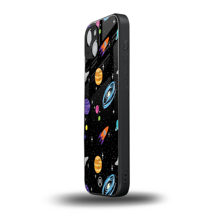 far far away back phone cover | glass case for iphone 15