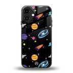 far far away back phone cover | glass case for iphone 16 plus