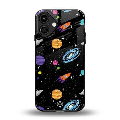 far far away back phone cover | glass case for iphone 16 plus