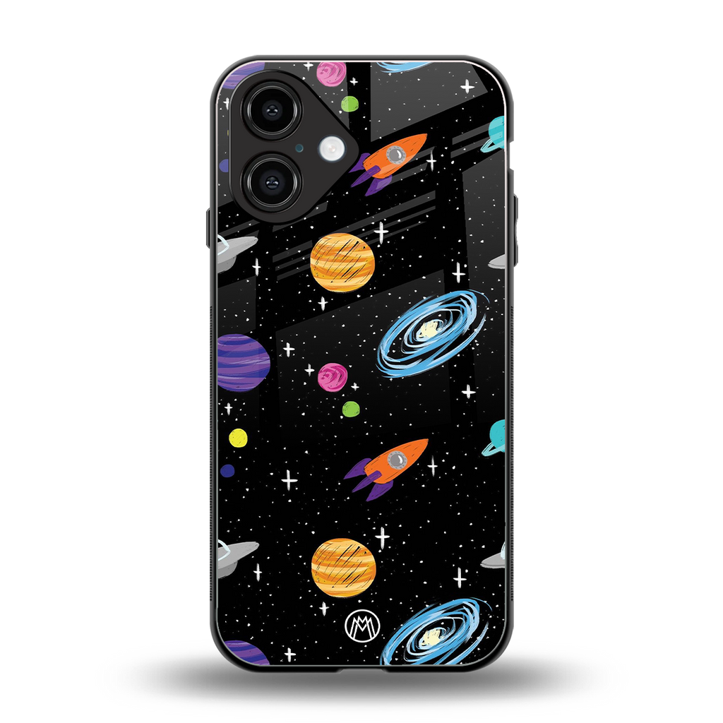 far far away back phone cover | glass case for iphone 16