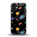 far far away back phone cover | glass case for iphone 16