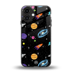 far far away back phone cover | glass case for iphone 16
