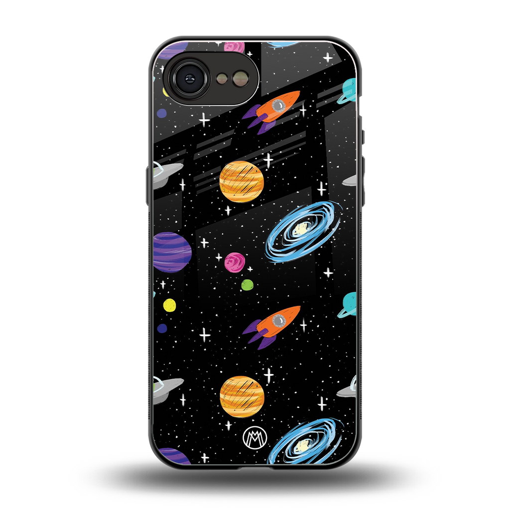 far far away back phone cover | glass case for iphone 16e