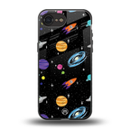 far far away back phone cover | glass case for iphone 16e