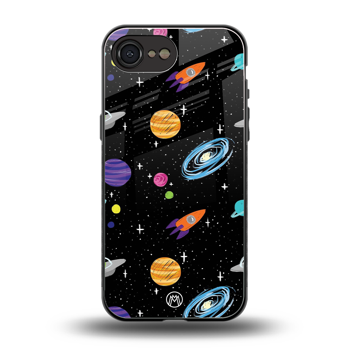 far far away back phone cover | glass case for iphone 16e