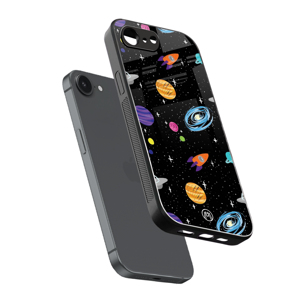 far far away back phone cover | glass case for iphone 16e
