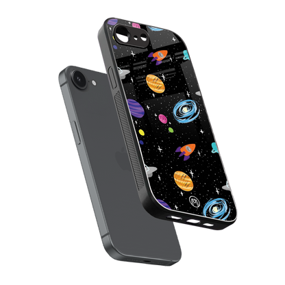 far far away back phone cover | glass case for iphone 16e