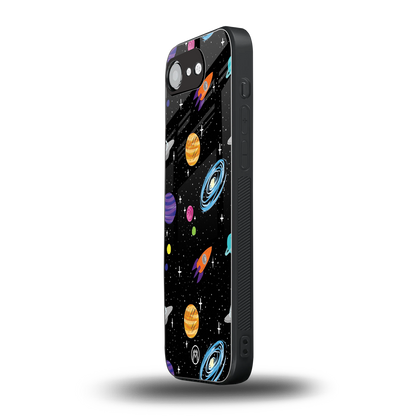 far far away back phone cover | glass case for iphone 16e