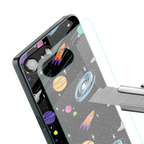 far far away back phone cover | glass case for iphone 16e