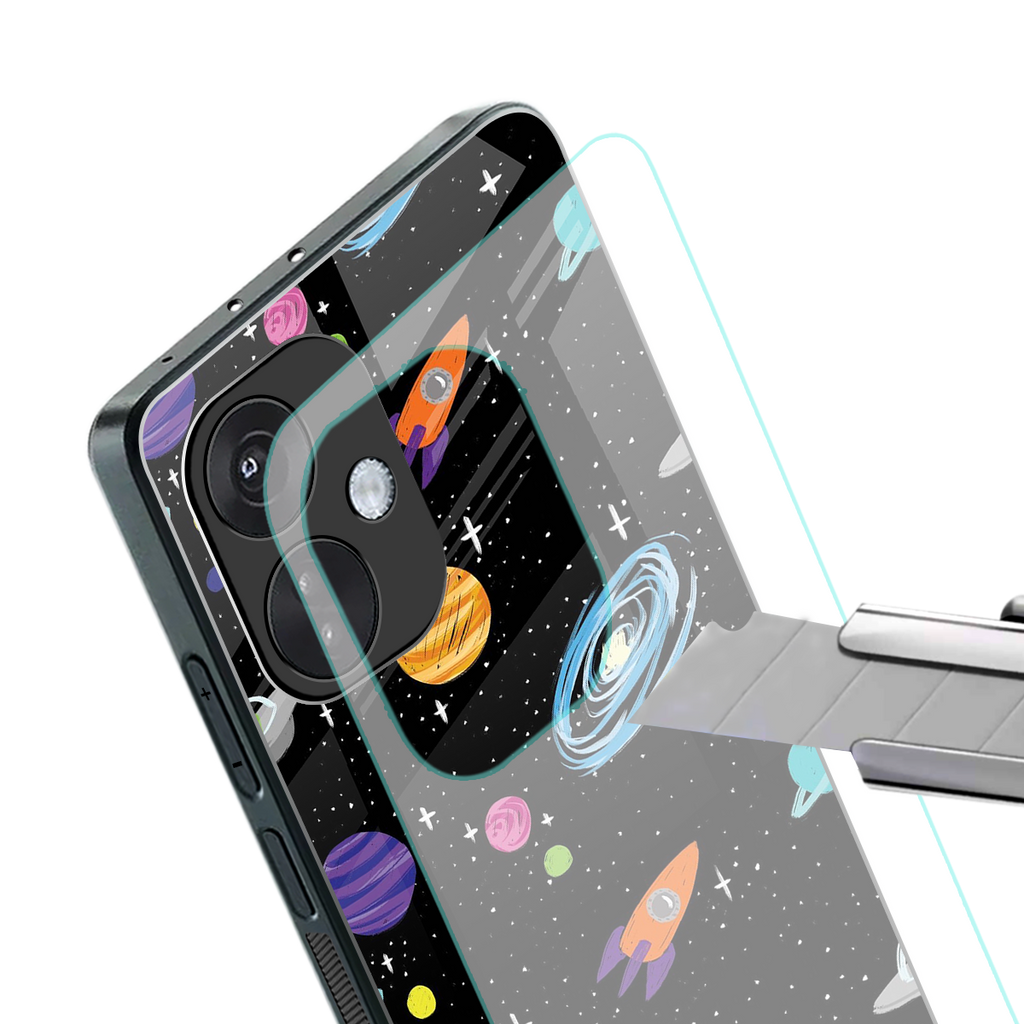 far far away back phone cover | glass case for oneplus nord ce 3