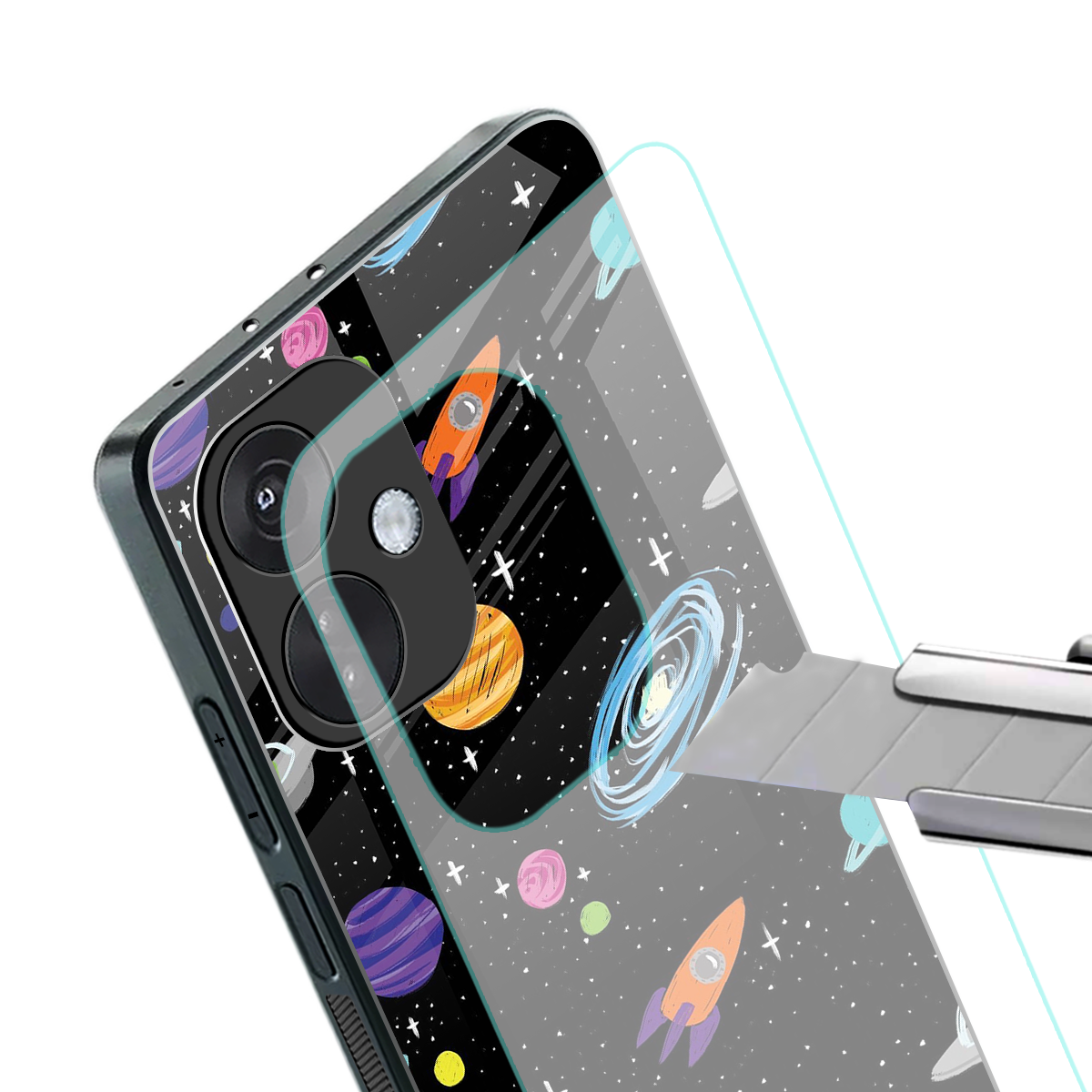 far far away back phone cover | glass case for oneplus nord ce 3