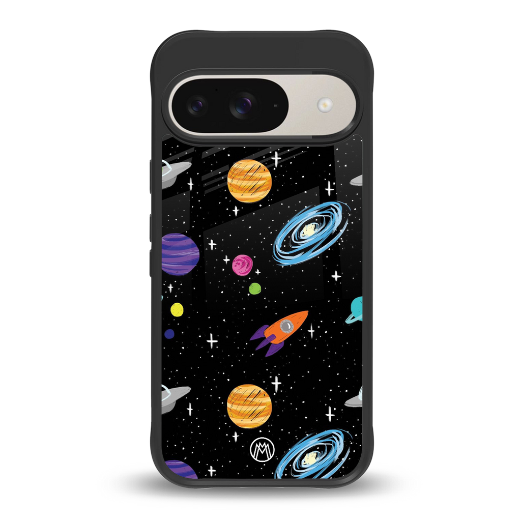 far far away back phone cover | glass case for google pixel 9