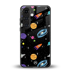 far far away back phone cover | glass case for samsung galaxy s24 fe