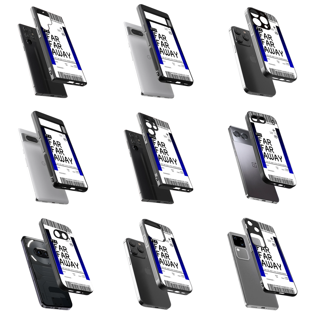 Durable Glass Back Mobile Case for iPhone, Samsung, OnePlus, Google Pixel, Redmi, Vivo, Oppo