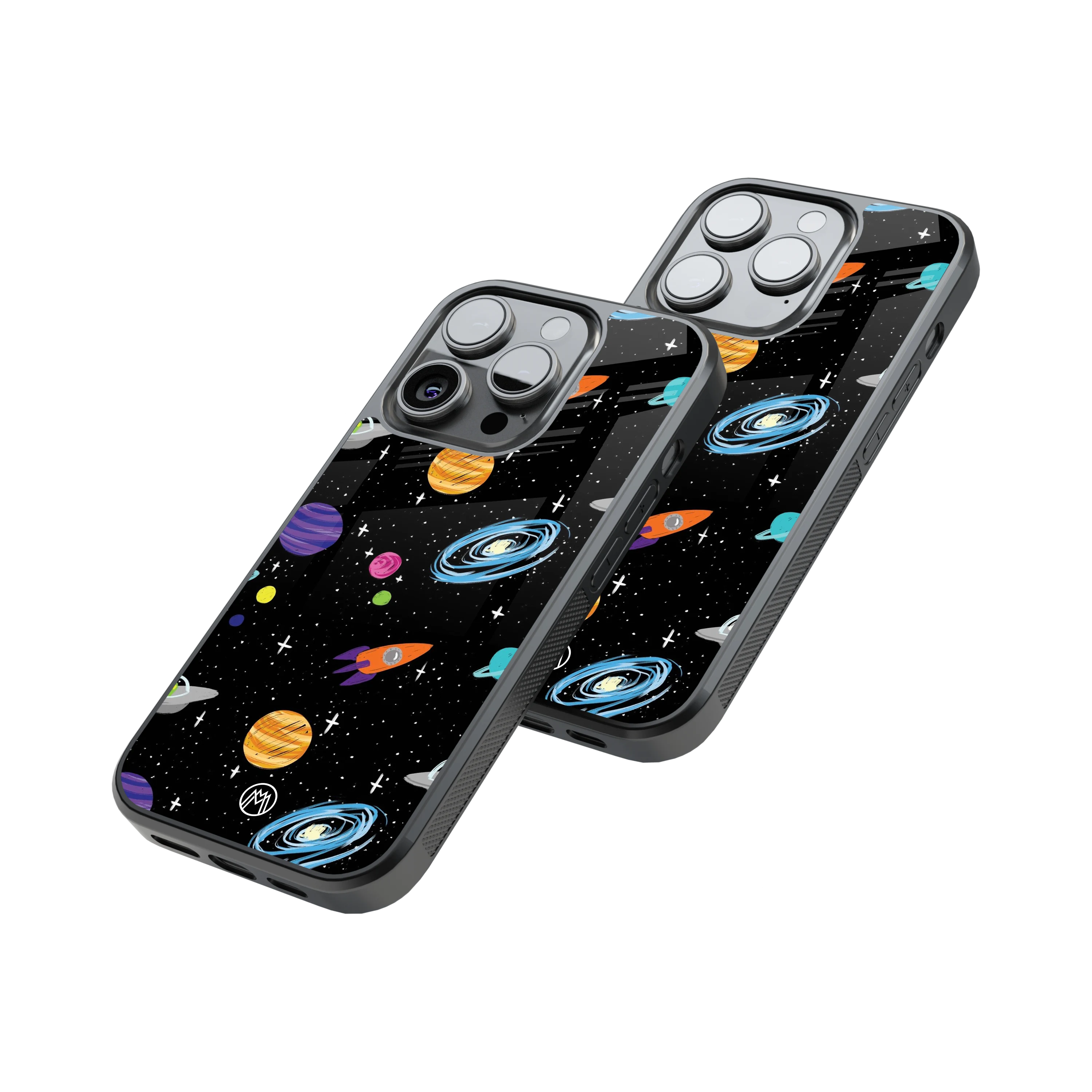 Protective Glass Back Phone Case Compatible with iPhone, Samsung, OnePlus, Pixel & More