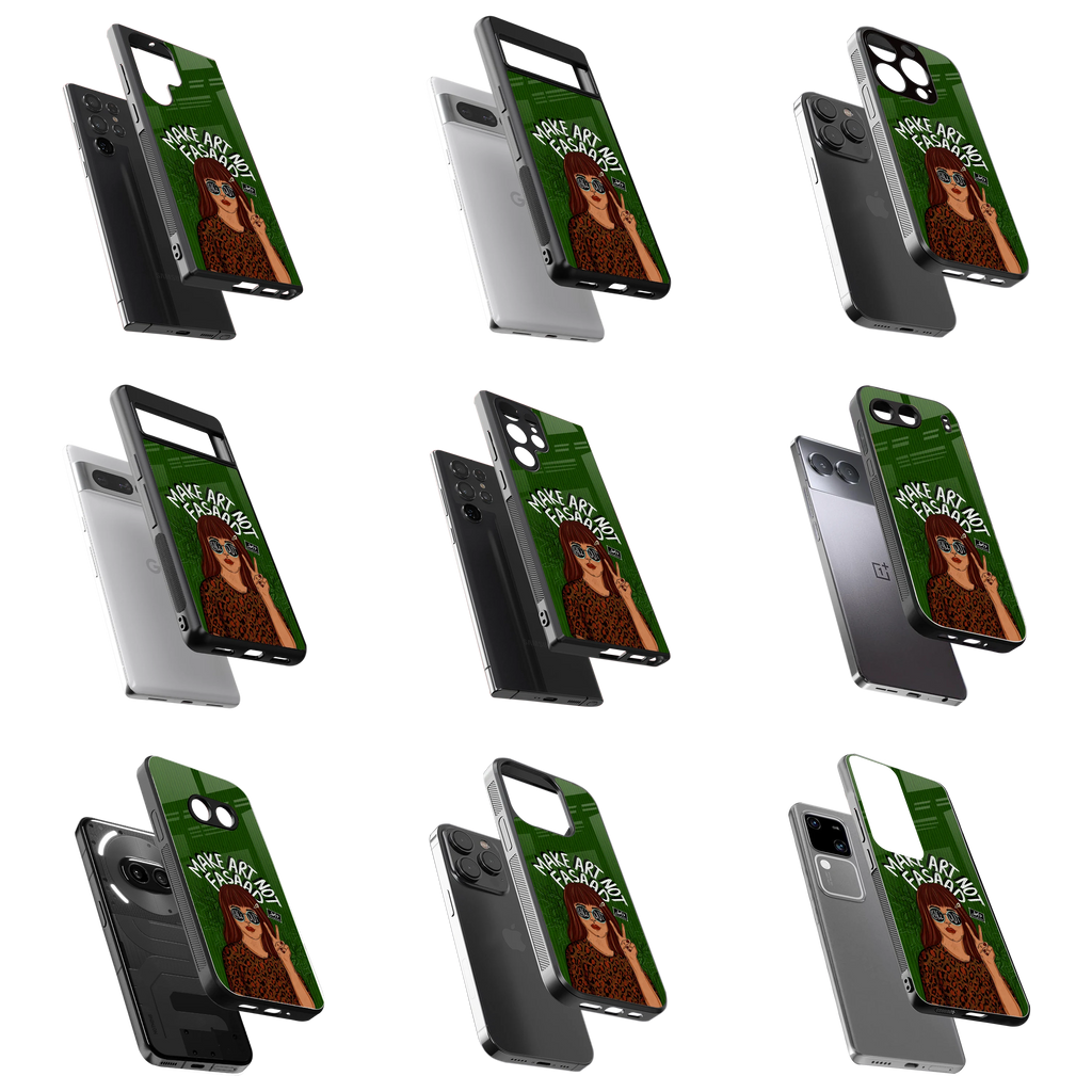 Durable Glass Back Mobile Case for iPhone, Samsung, OnePlus, Google Pixel, Redmi, Vivo, Oppo