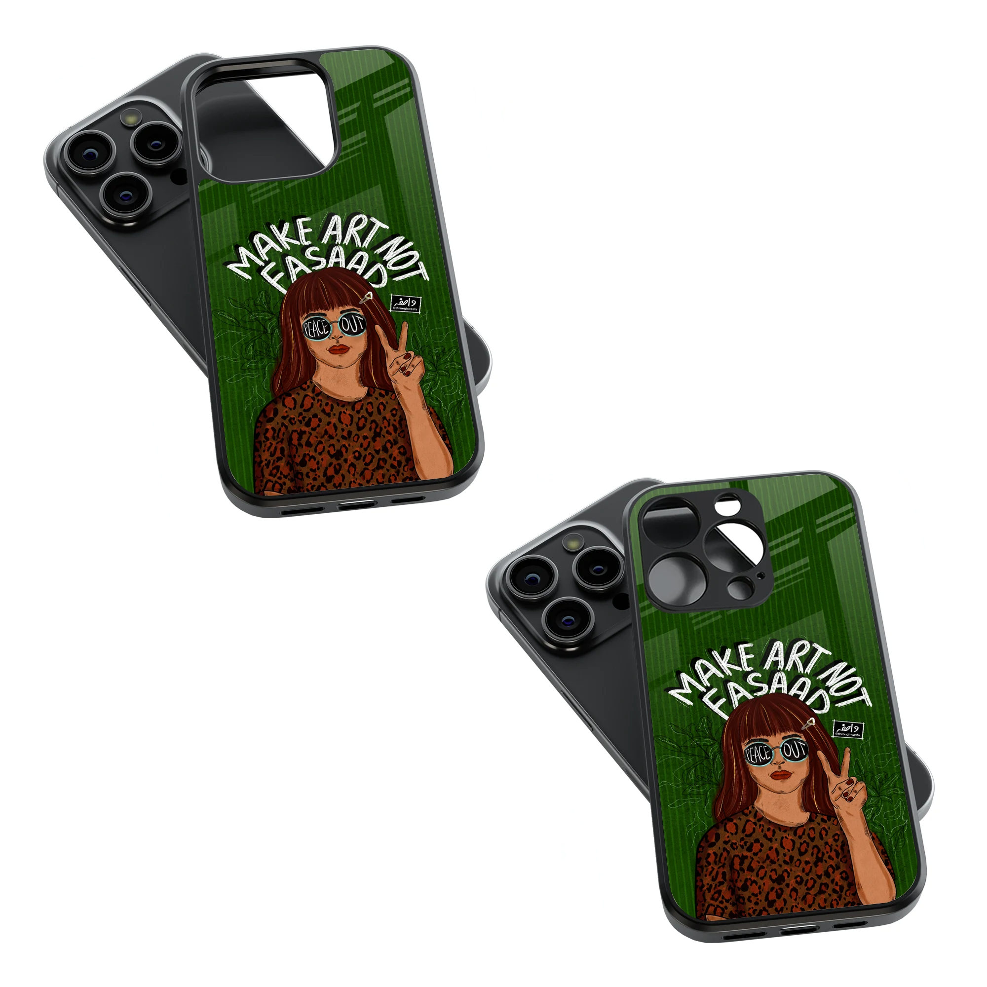 Trendy Glass Back Mobile Case for iPhone, Samsung, Redmi, OnePlus, Google Pixel, Motorola