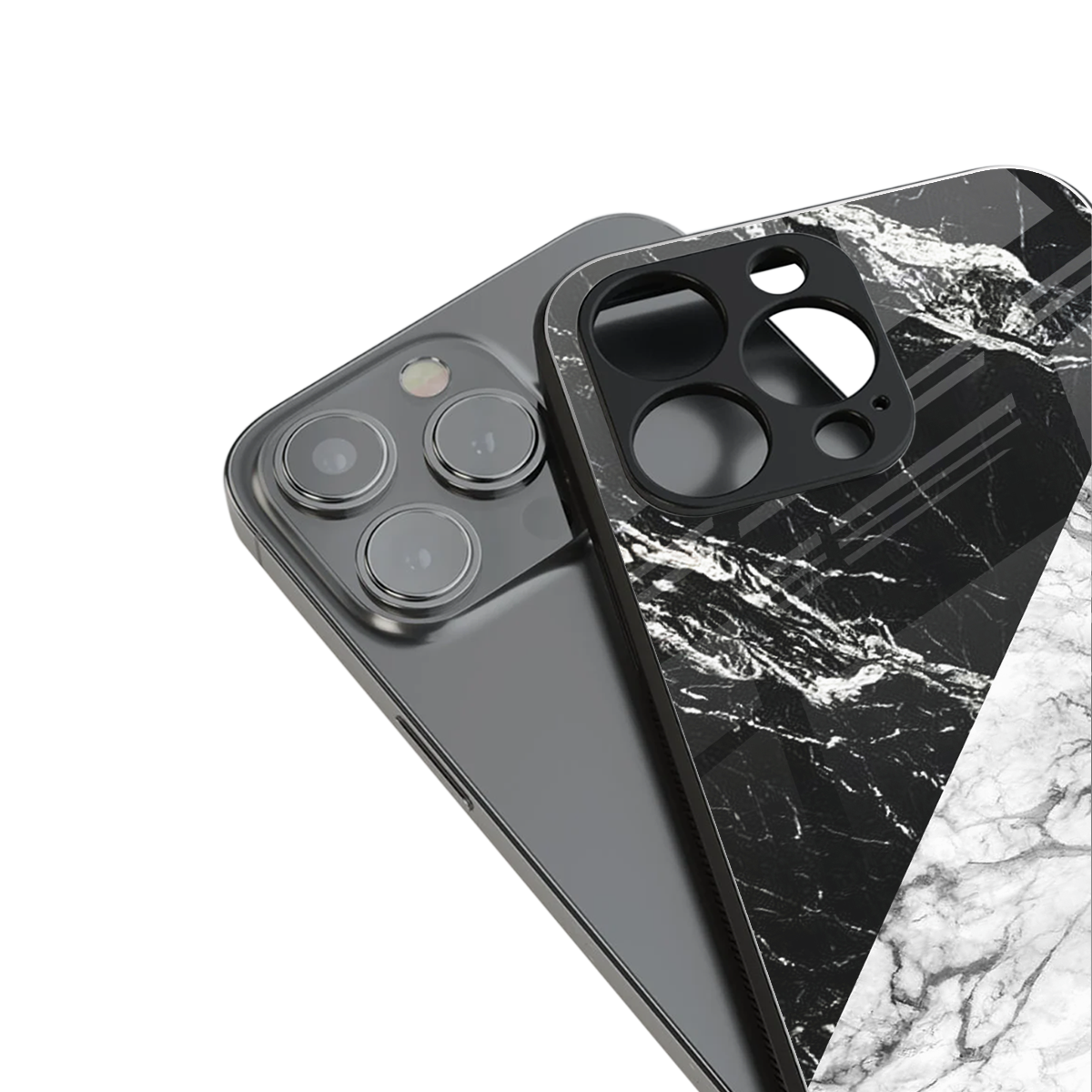 fatal contradiction back phone cover | glass case for iphone 15 pro