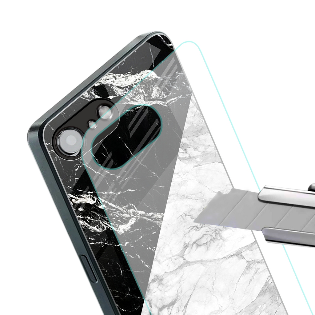 fatal contradiction back phone cover | glass case for iphone 16e