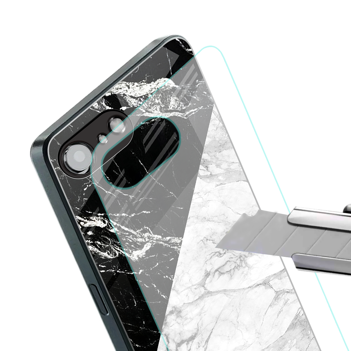 fatal contradiction back phone cover | glass case for iphone 16e