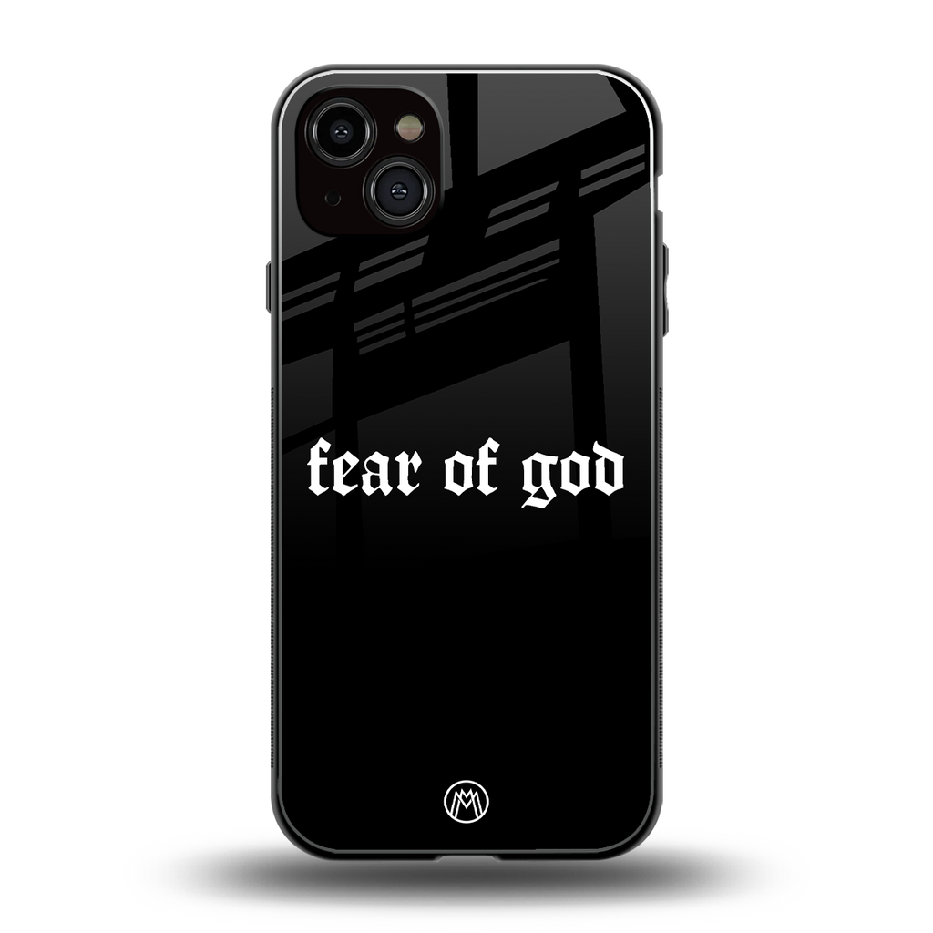fear of god back phone cover | glass case for iphone 15 plus