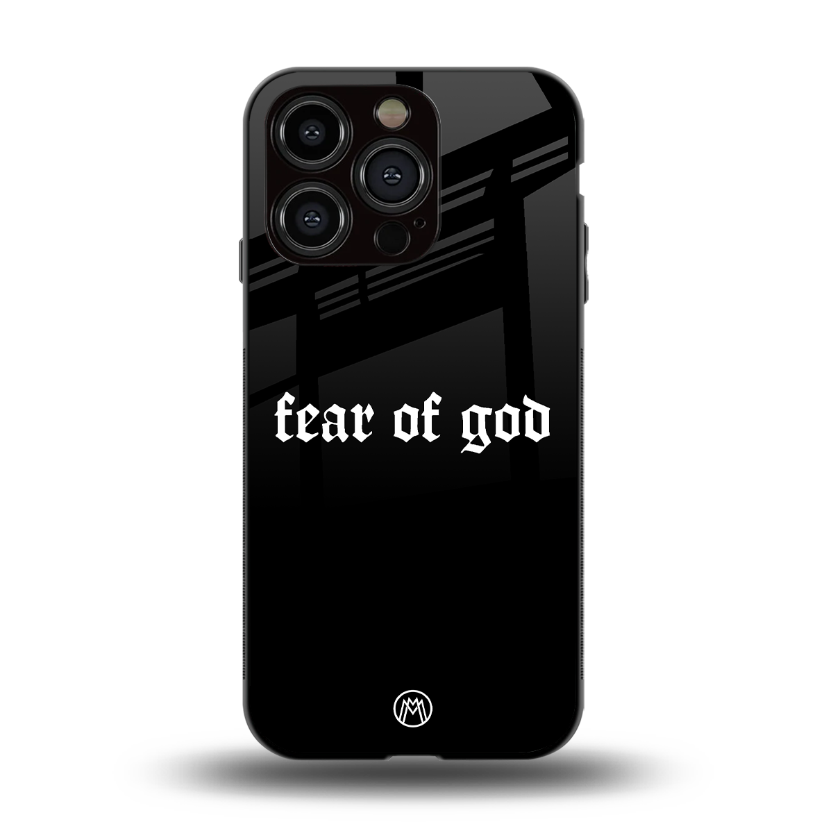 fear of god back phone cover | glass case for iphone 15 pro