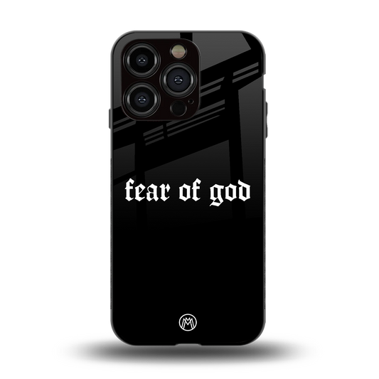 fear of god back phone cover | glass case for iphone 15 pro