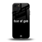 fear of god back phone cover | glass case for iphone 15